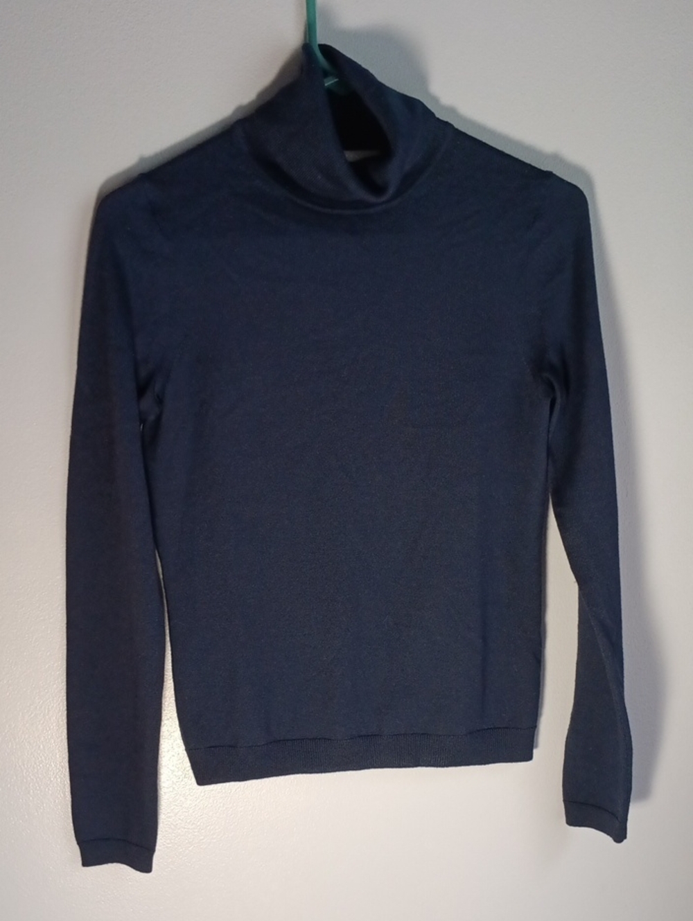 Boss Merino Super Fine Navy Turtle Neck Sweater